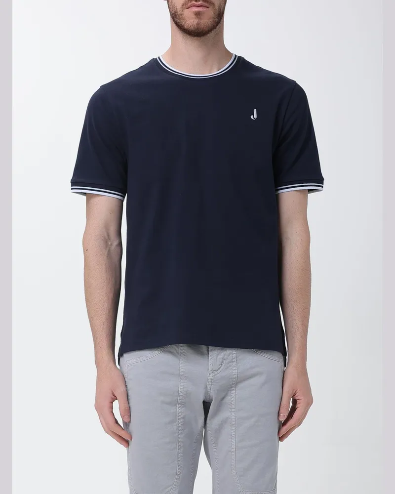 Jeckerson Baumwoll-T-Shirt mit Logo Blau