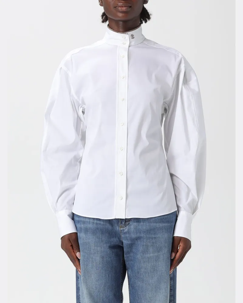 Brunello Cucinelli Hemdbluse damen Weiß