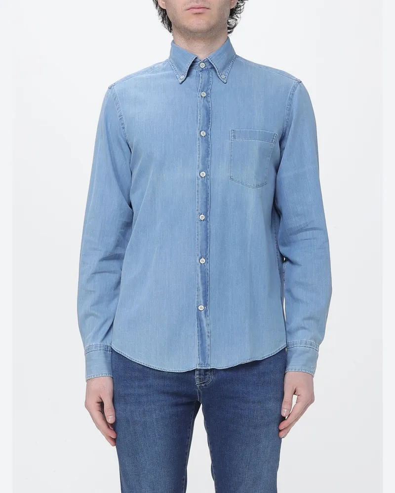 Paul & Shark PAUL  SHARK Paul & Shark Baumwoll-Freizeithemd Denim