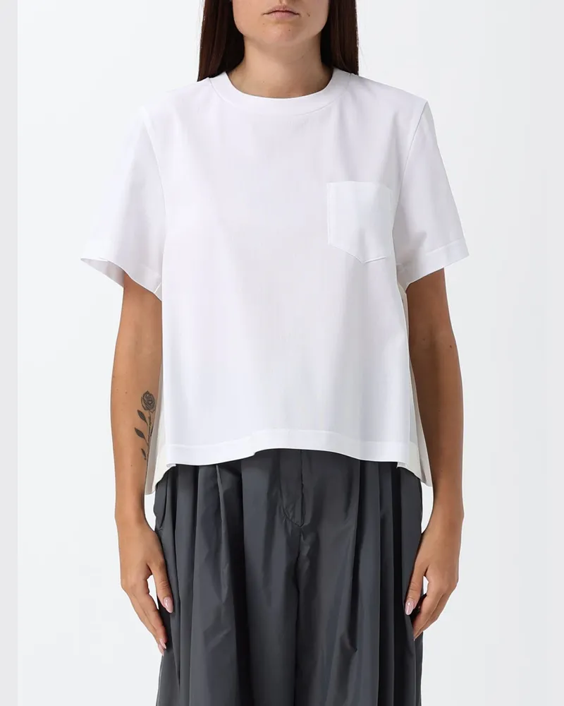 Sacai T-shirt damen Weiß