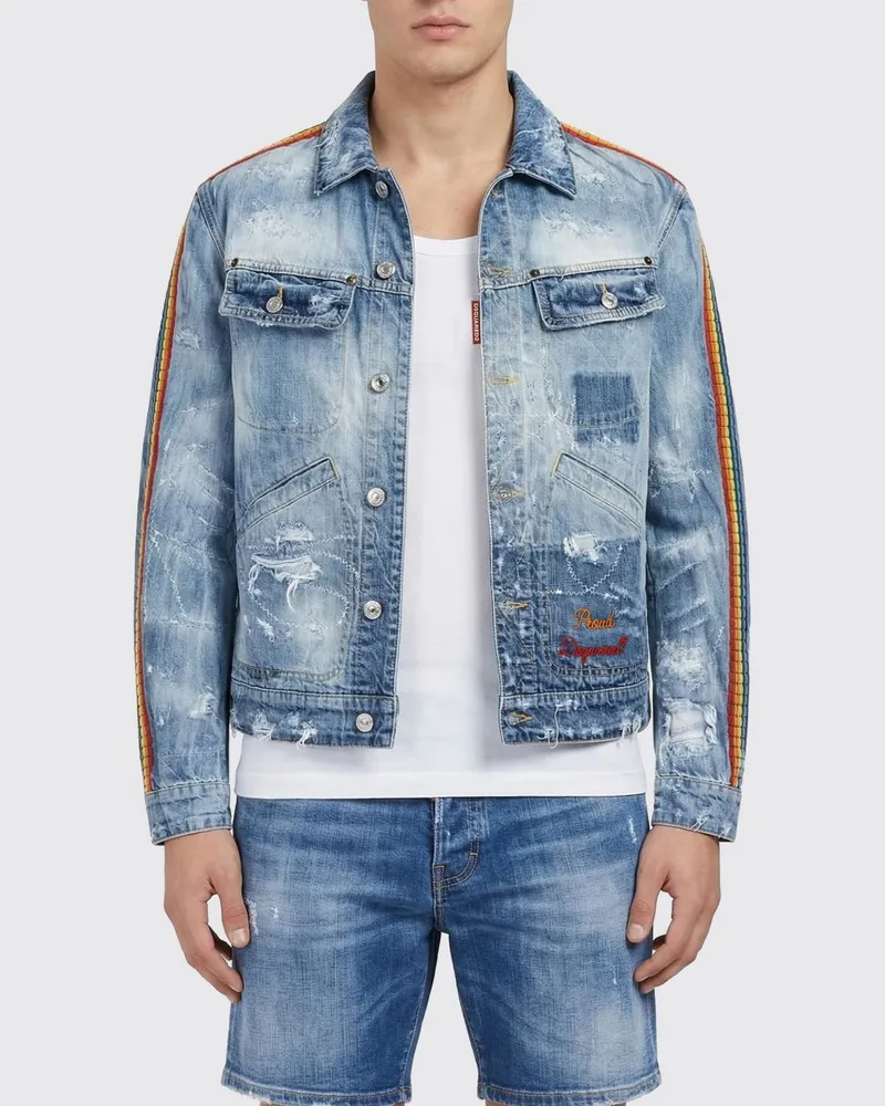 Dsquared2 Jacke herren Blau