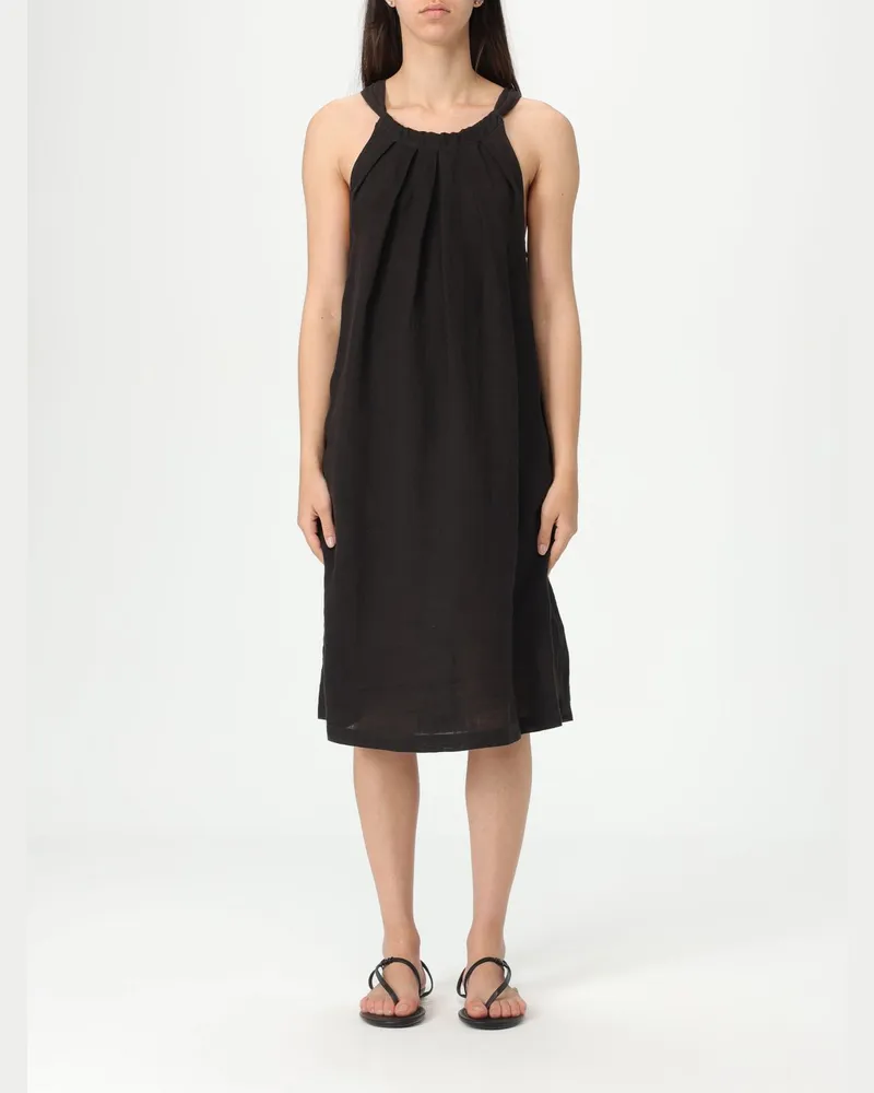 120% Lino Kleider damen Schwarz