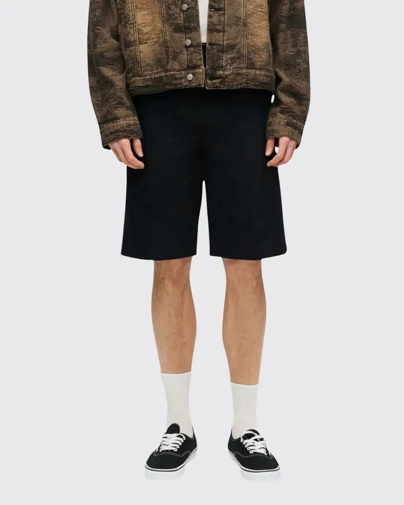 Dickies Baumwoll-Chino-Shorts mit elastischem Bund und kontrastierendem Logo hinten Schwarz