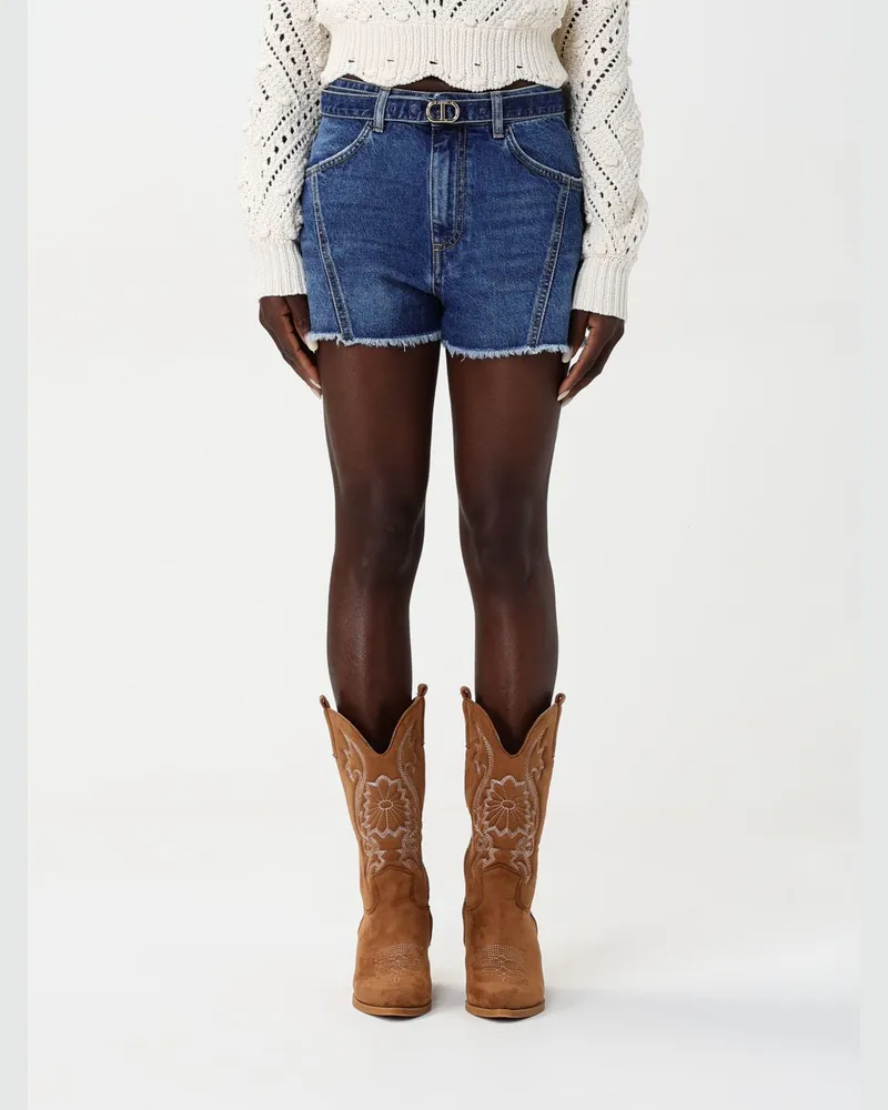 Twin-Set Shorts damen Denim