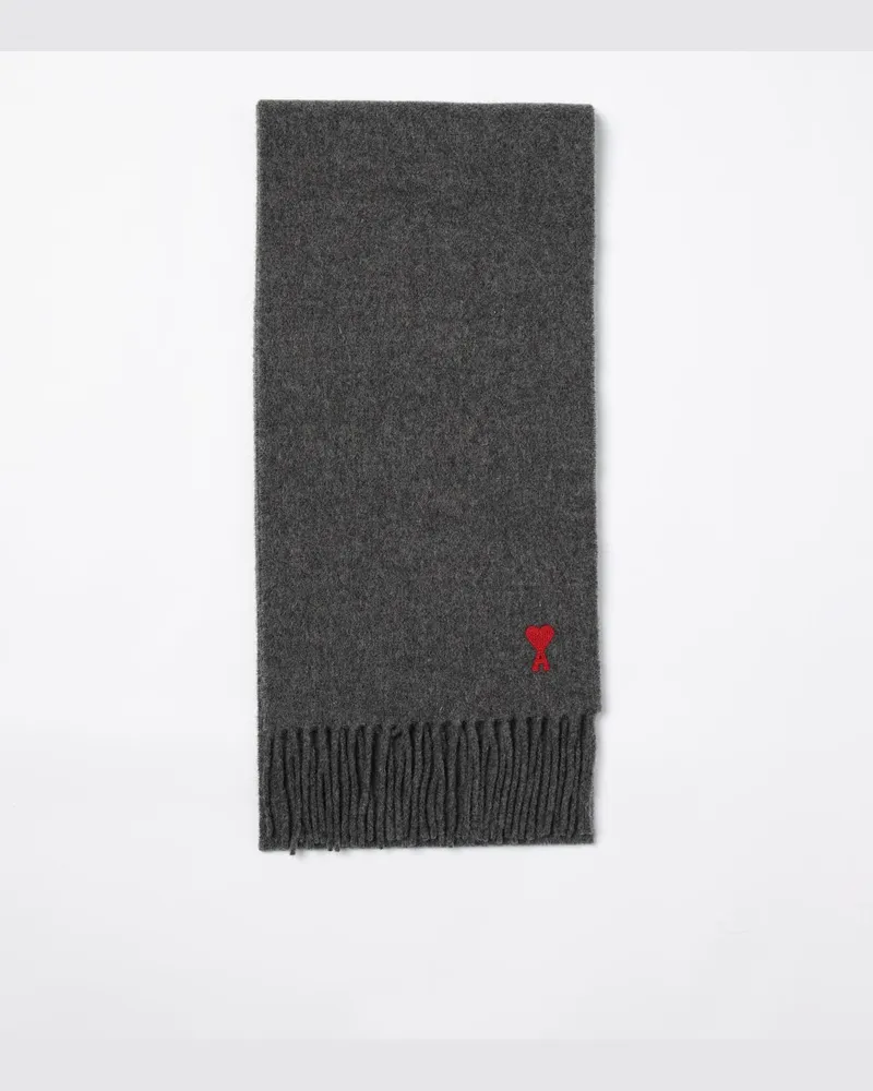 AMI Paris Schal herren Grau