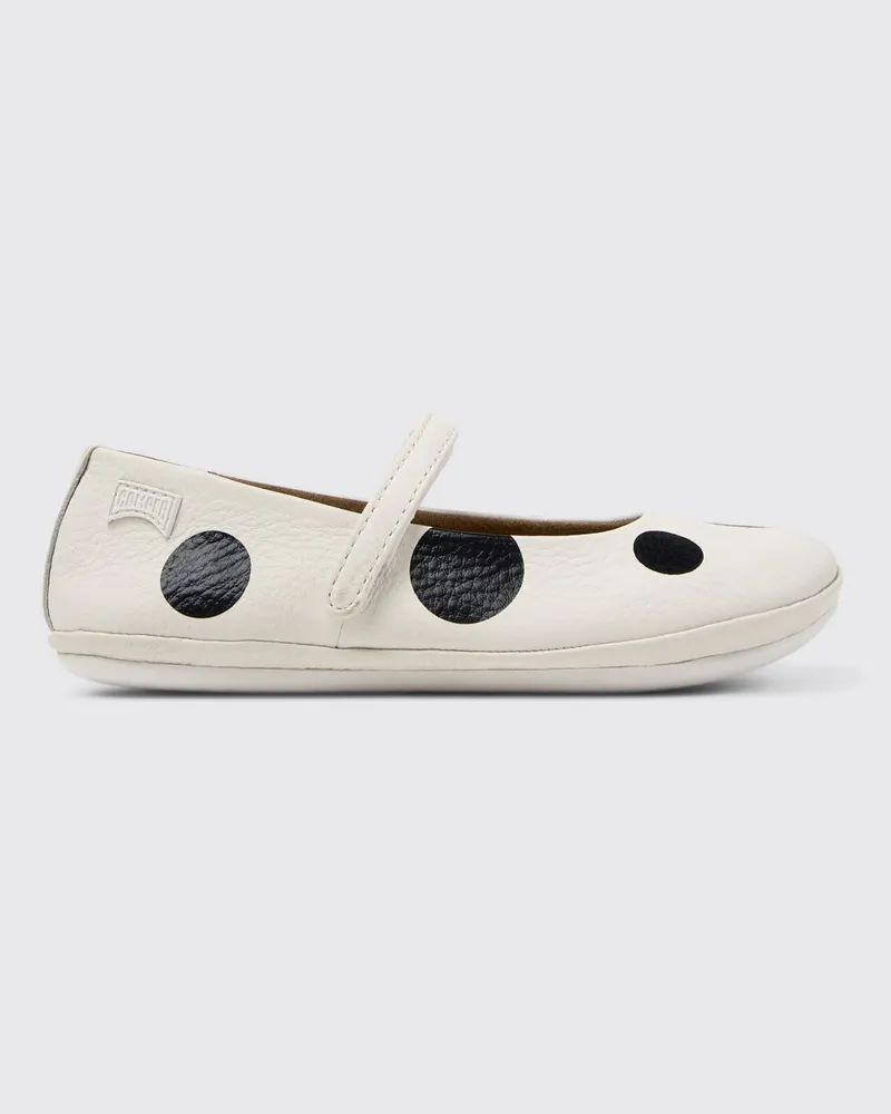 Camper Twins Ballerinas aus gepunktetem Leder Bunt