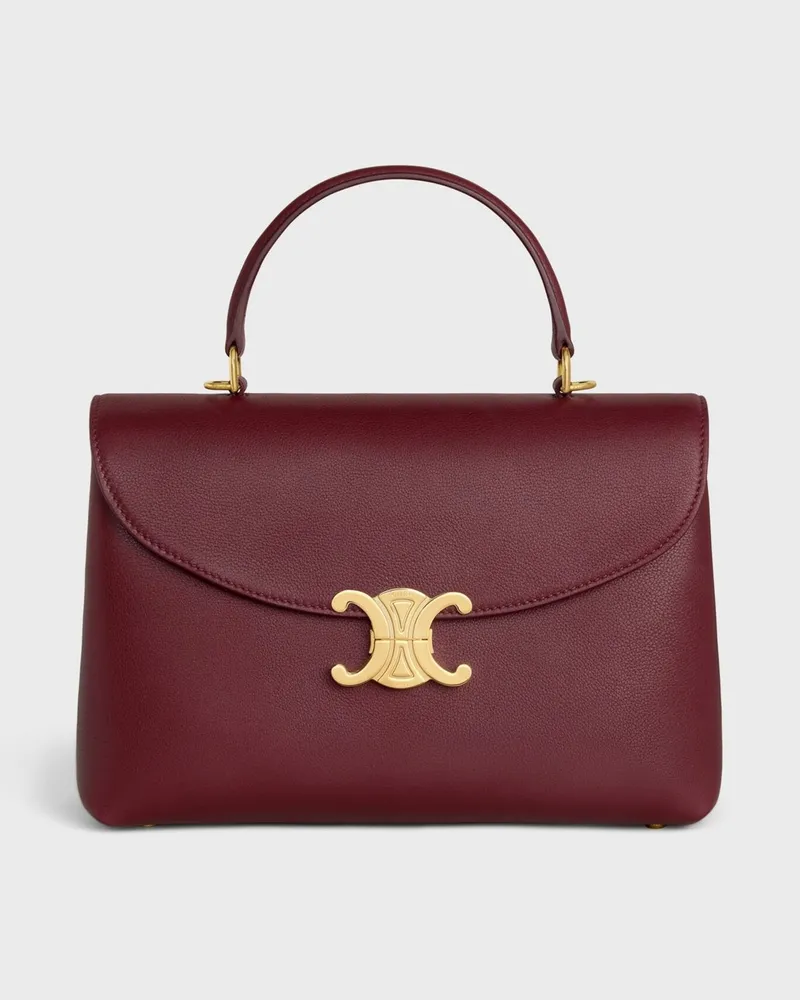 Celine Handtasche damen Burgunderrot