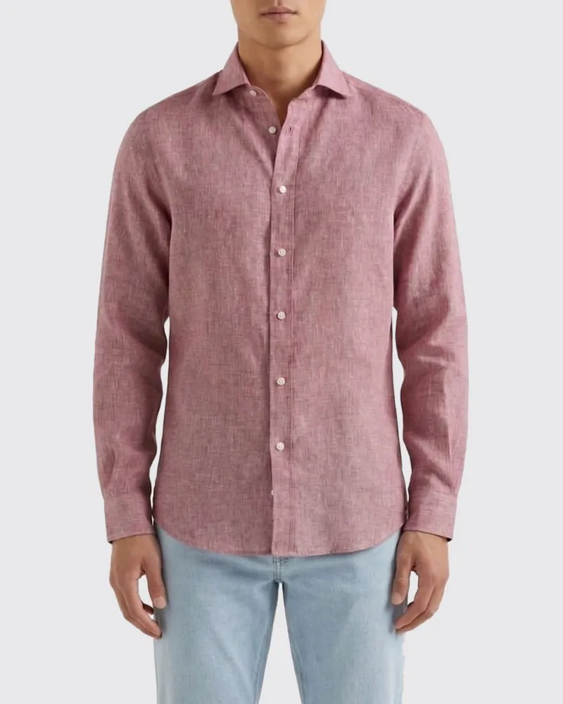 Brunello Cucinelli Hemd herren Rot