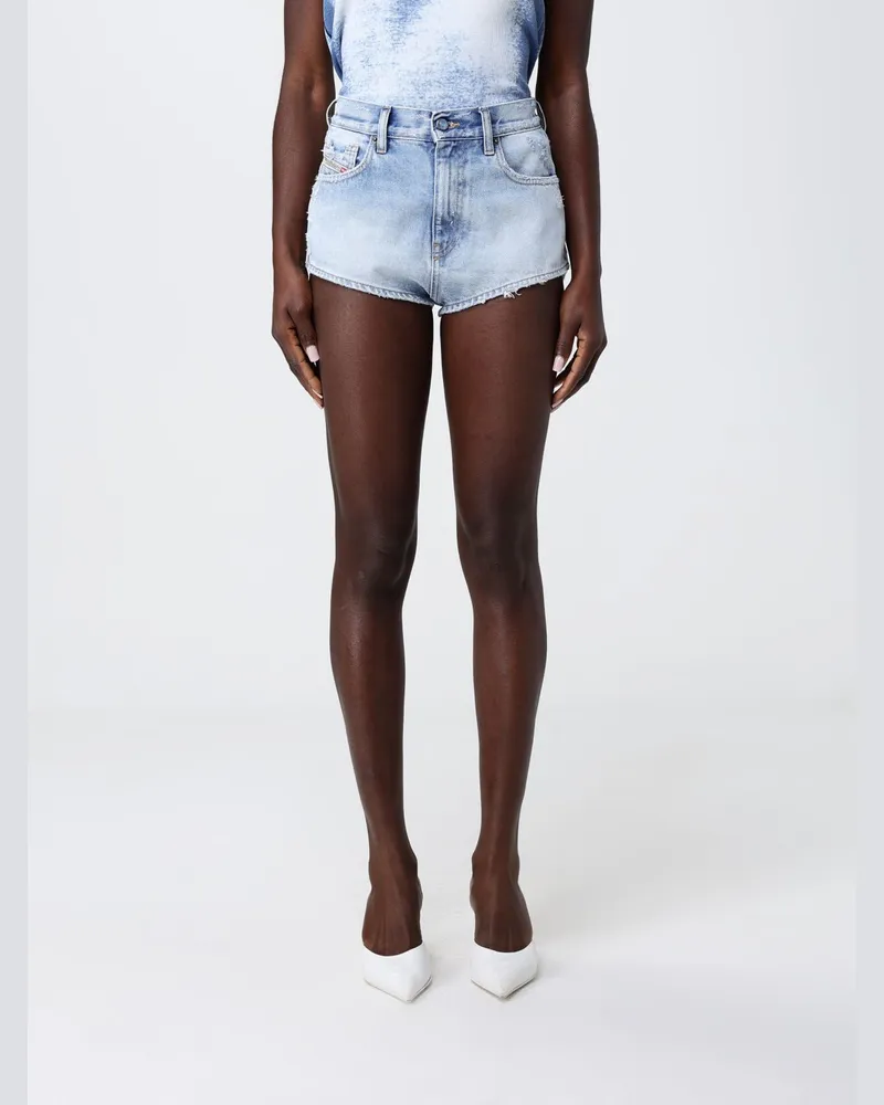 Diesel Shorts damen Hellblau