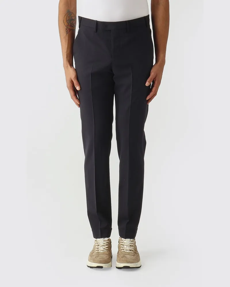 PT TORINO Stretch-Hose aus Schurwolle Navy