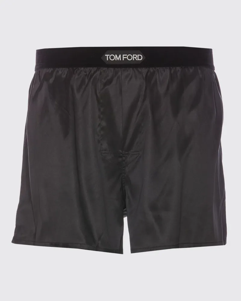 Tom Ford Boxer aus Seidensatin Schwarz