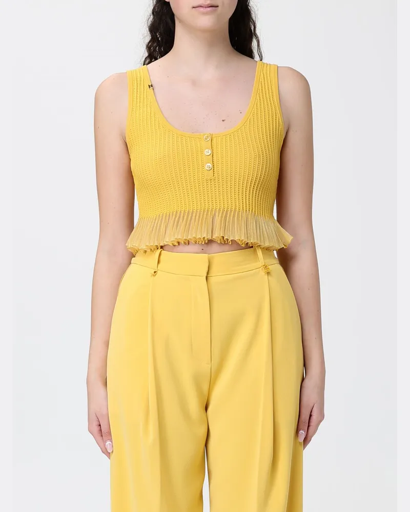 Elisabetta Franchi Top damen Gelb