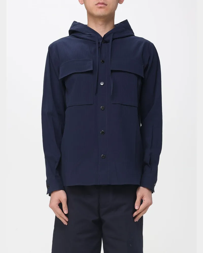 Paolo Pecora Milano Hemd herren Blau
