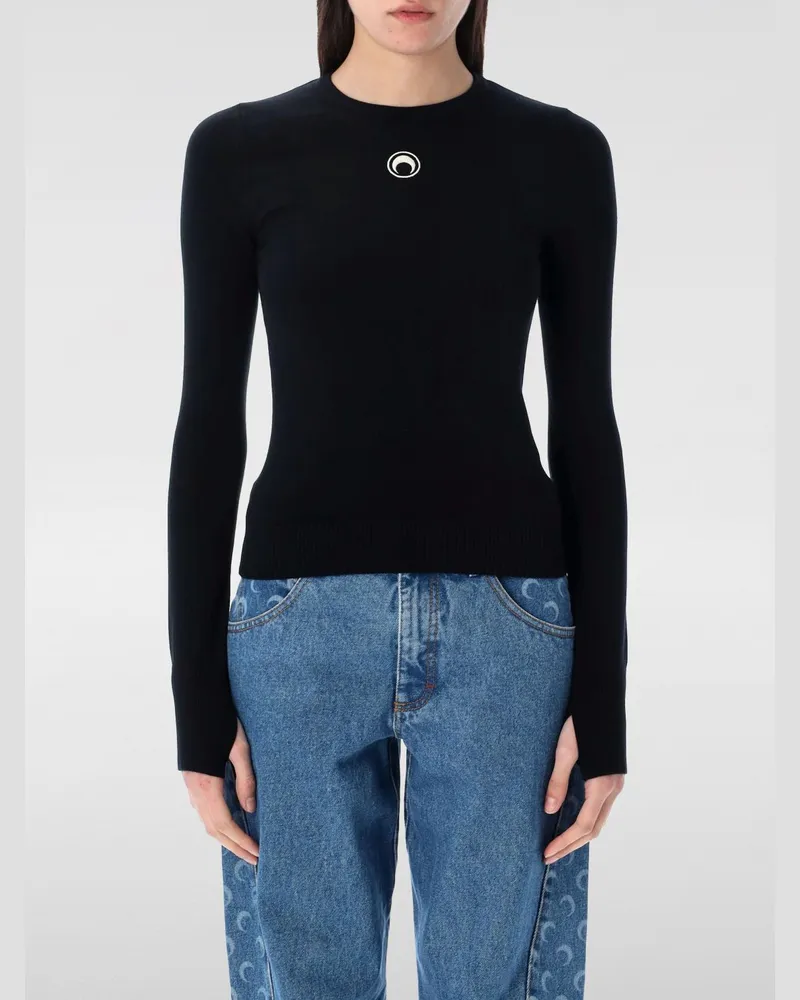 Marine Serre Pullover damen Schwarz