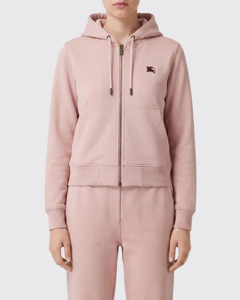 Burberry Kapuzenjacke aus Baumwolle mit gesticktem EKD-Logo Beige