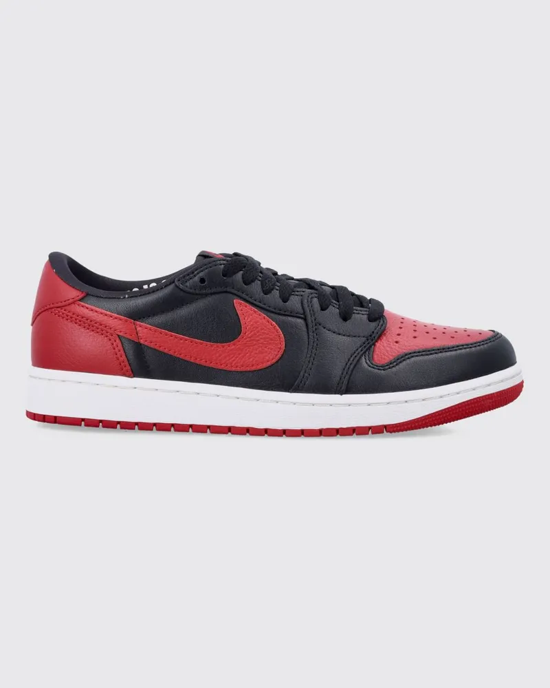 Nike Air Jordan 1 Retro Low Sneaker aus Glattleder im zweifarbigen Design Rot