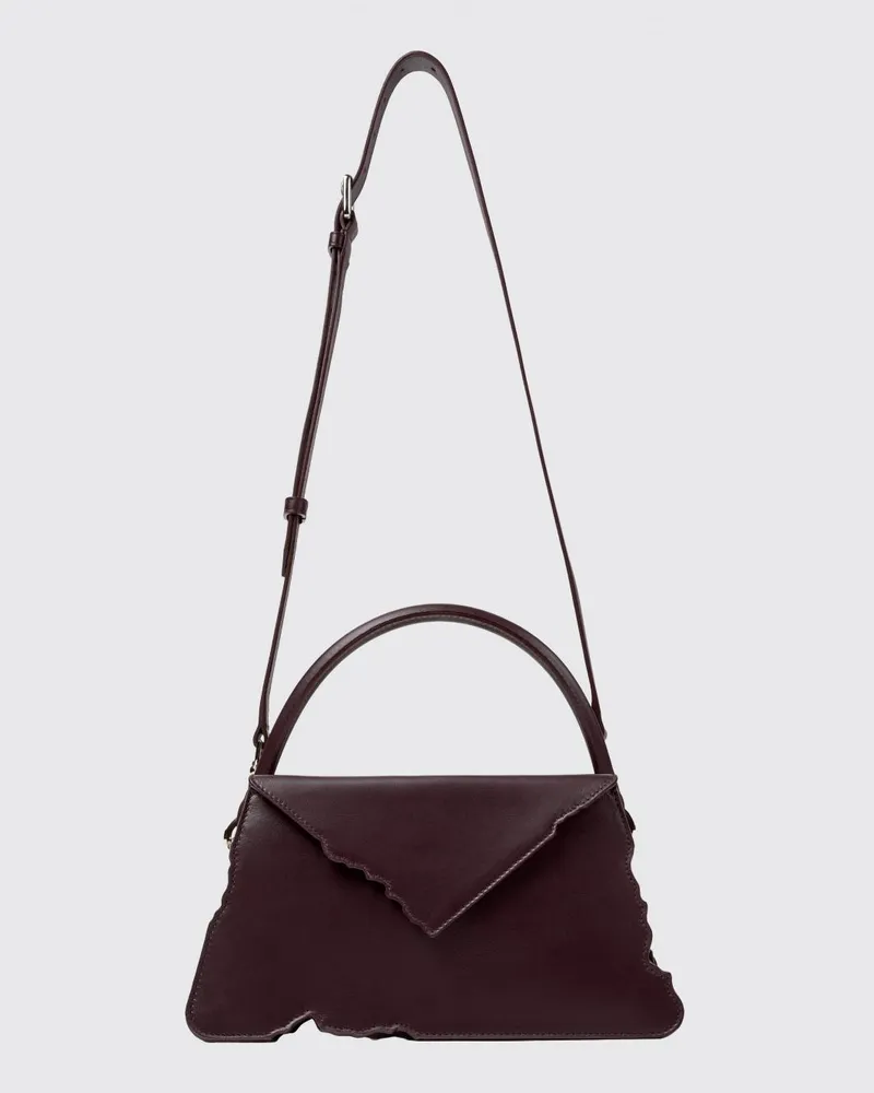 Camper Schultertasche damen Burgunderrot