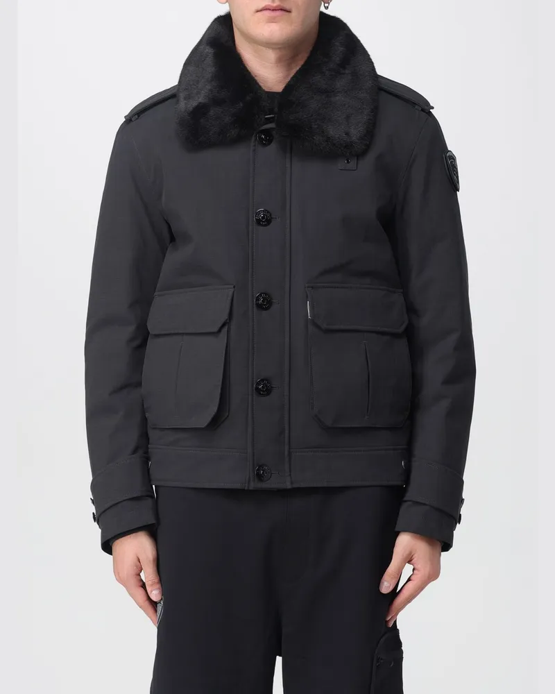 Blauer Jacke herren Schwarz
