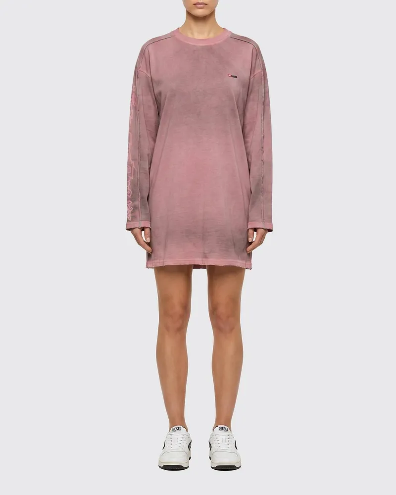 Diesel D-Aliene Baumwollkleid Pink
