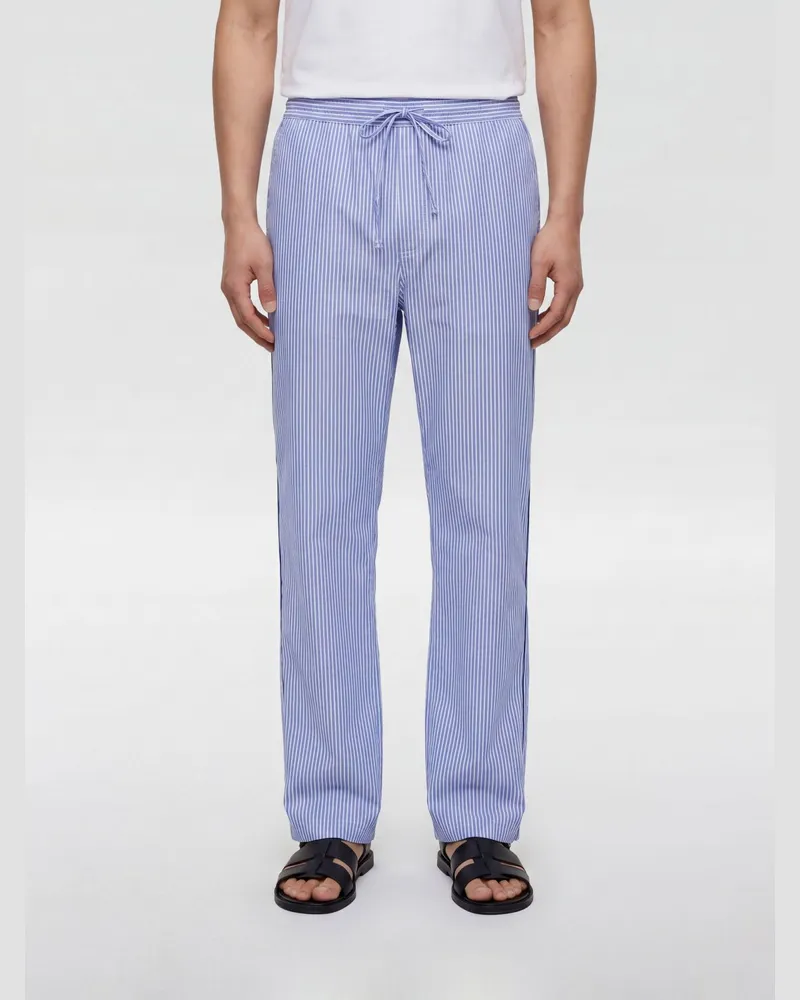 Dolce & Gabbana DOLCE  GABBANA Gestreifte Hose im Pyjama-Stil Dolce & Gabbana aus Baumwolle und Seide mit Kordelzug Gestreift