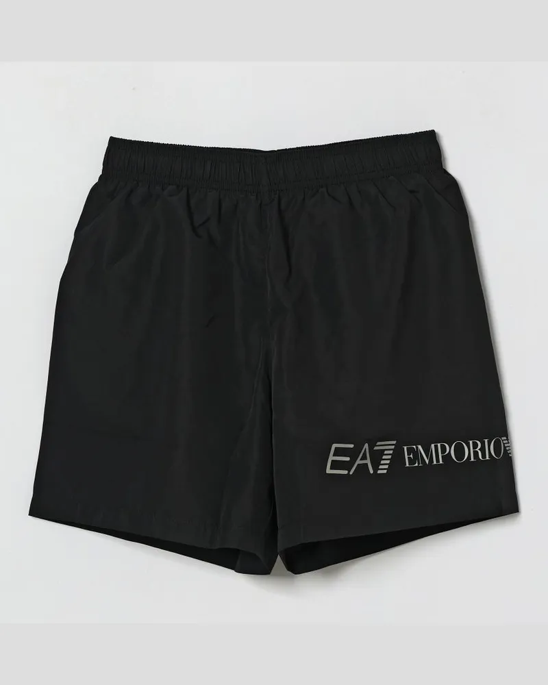 EA7 Bademode kinder Schwarz