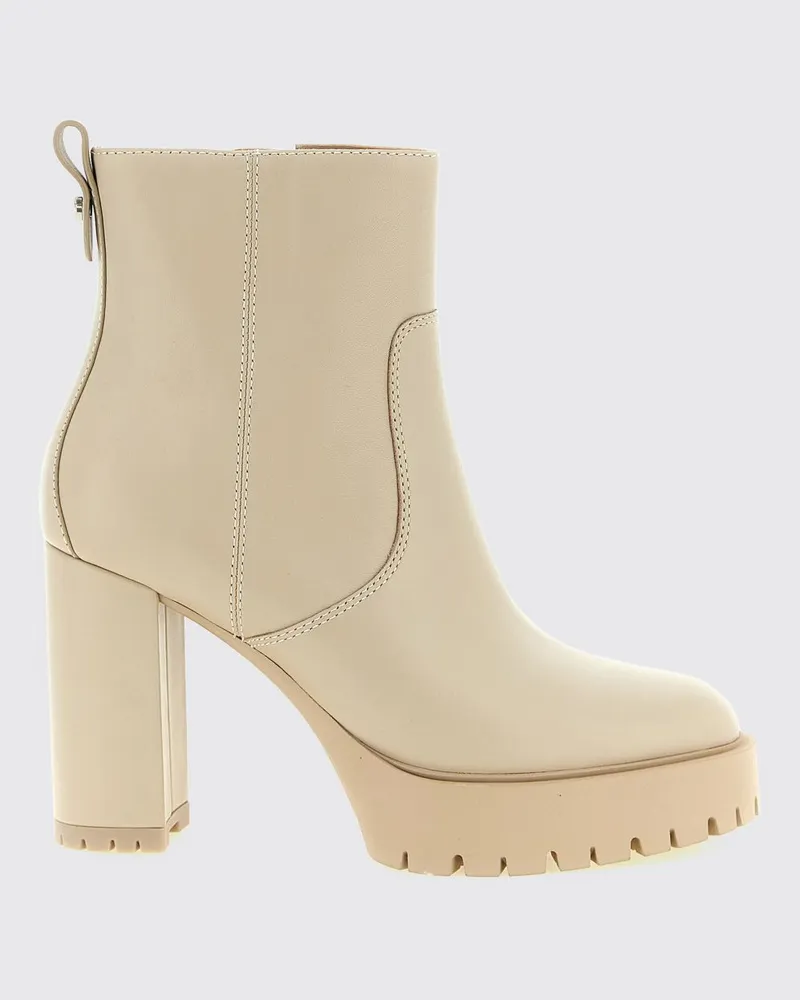 Pinko Clara Plateau-Stiefeletten aus Leder mit Profilsohle Weiß