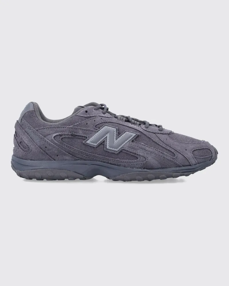 New Balance 204L Sneaker aus anthrazitfarbenem Veloursleder mit appliziertem Logo Charcoal
