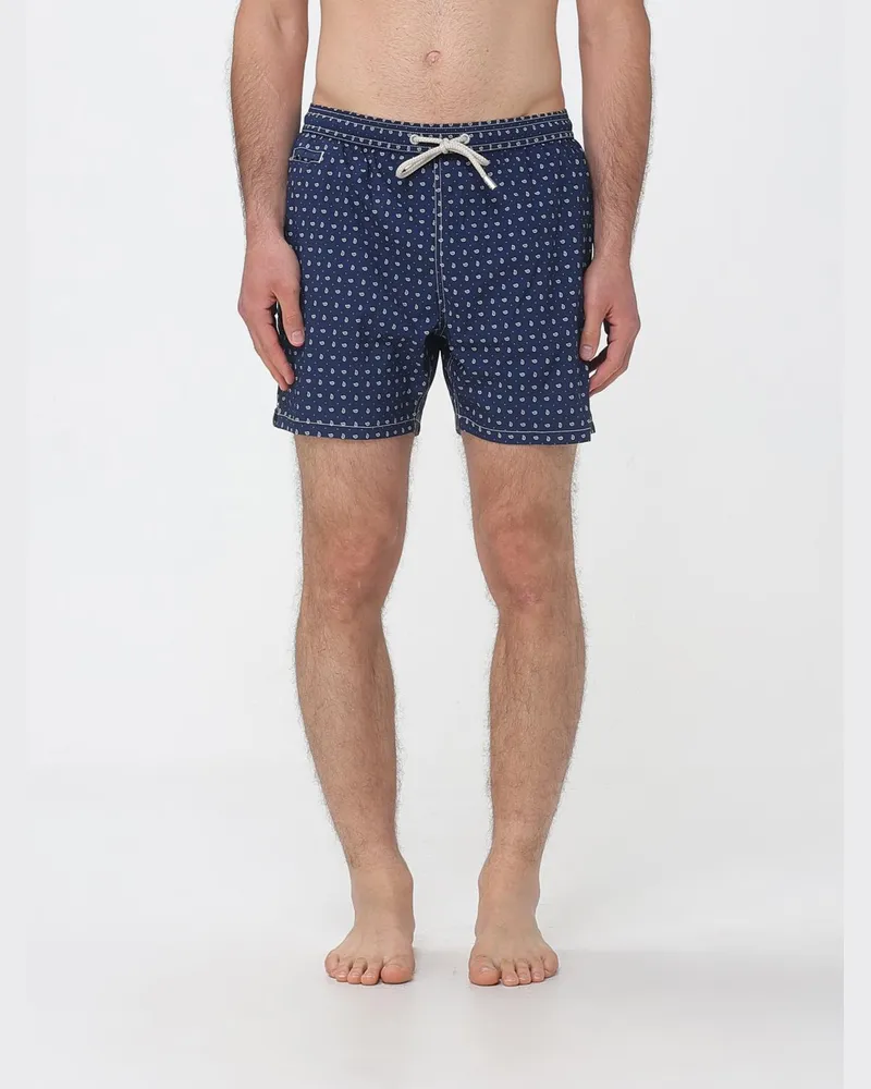 MC2 Saint Barth Badeanzug mit Bandana-Print Blau