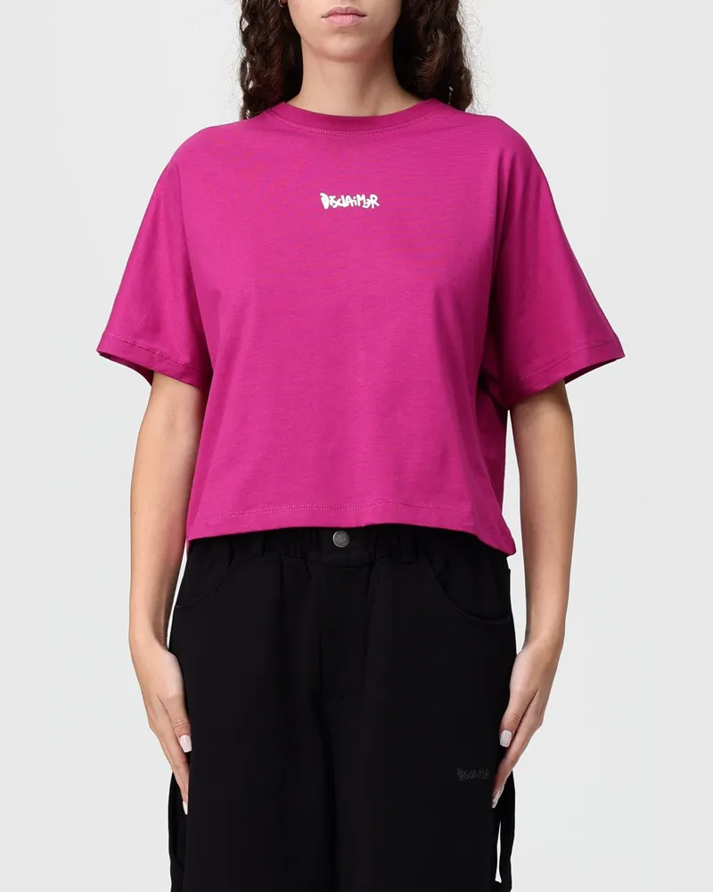 DISCLAIMER T-shirt damen Burgunderrot