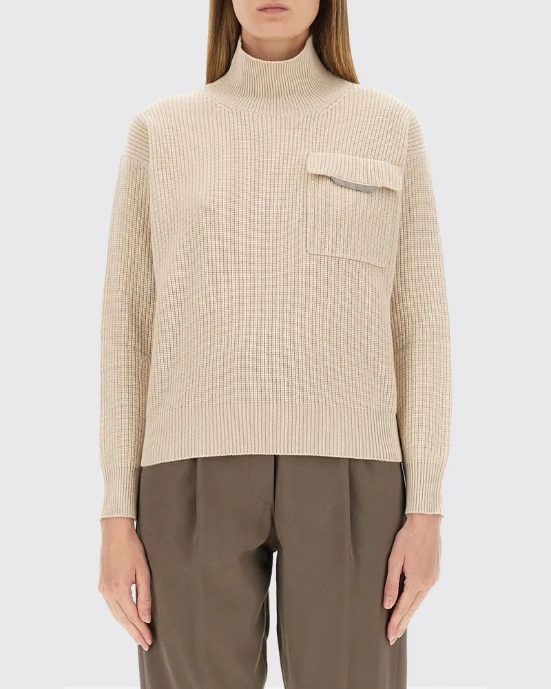 Brunello Cucinelli Pullover damen Beige
