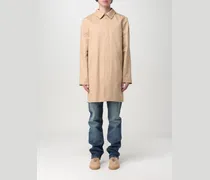 Einreihiger Baumwoll Trenchcoat