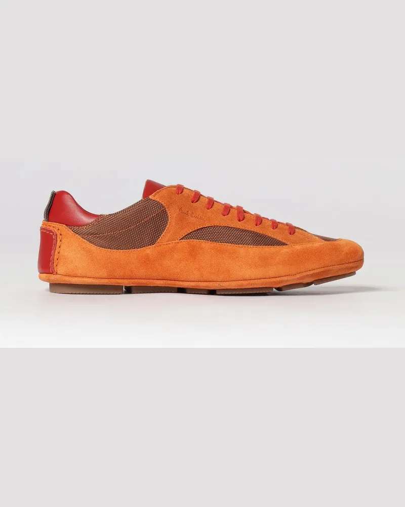 Paul Smith Sneakers aus Wildleder und Mesh Orange