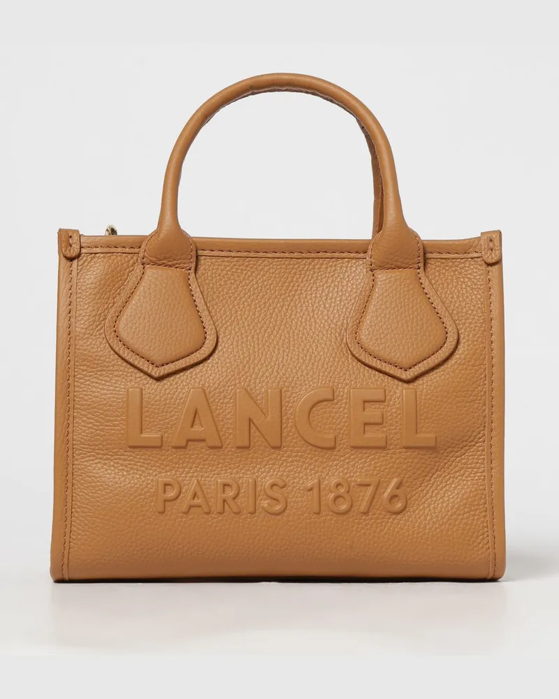 Lancel Schultertasche damen Camel