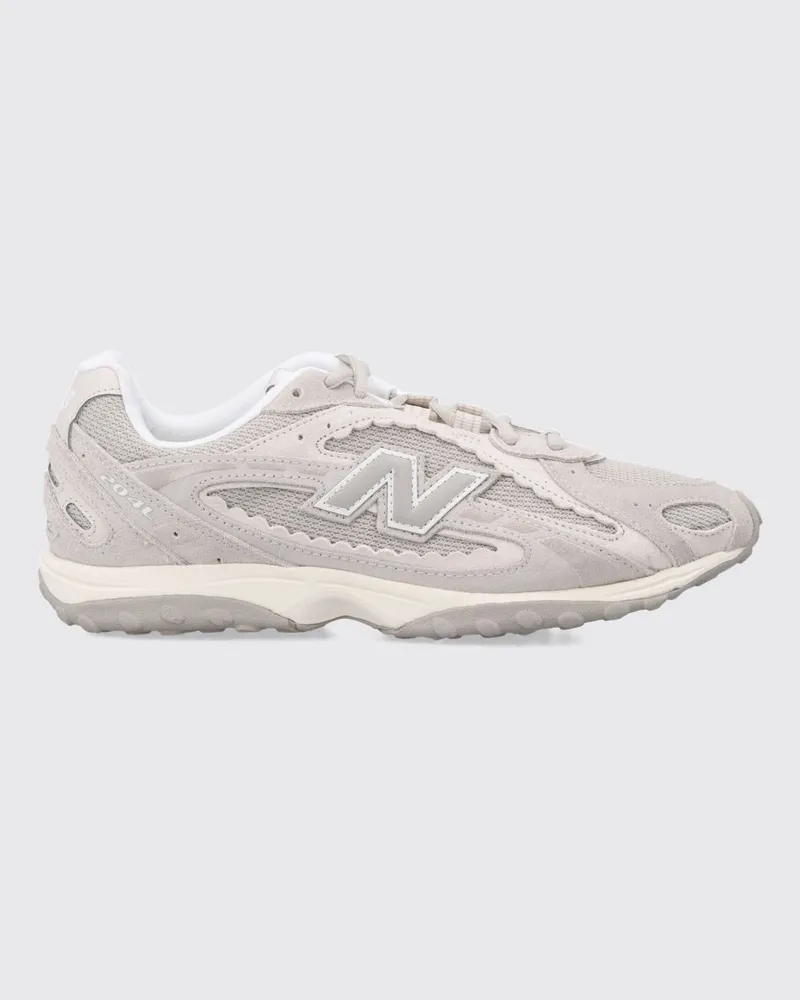New Balance 204L Sneaker aus Leder, Mesh und Wildleder mit appliziertem Logo Cream
