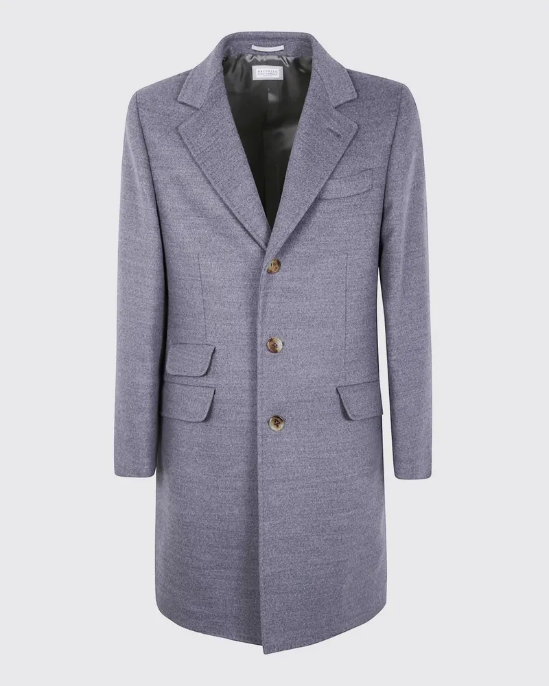 Brunello Cucinelli Mantel herren Grau