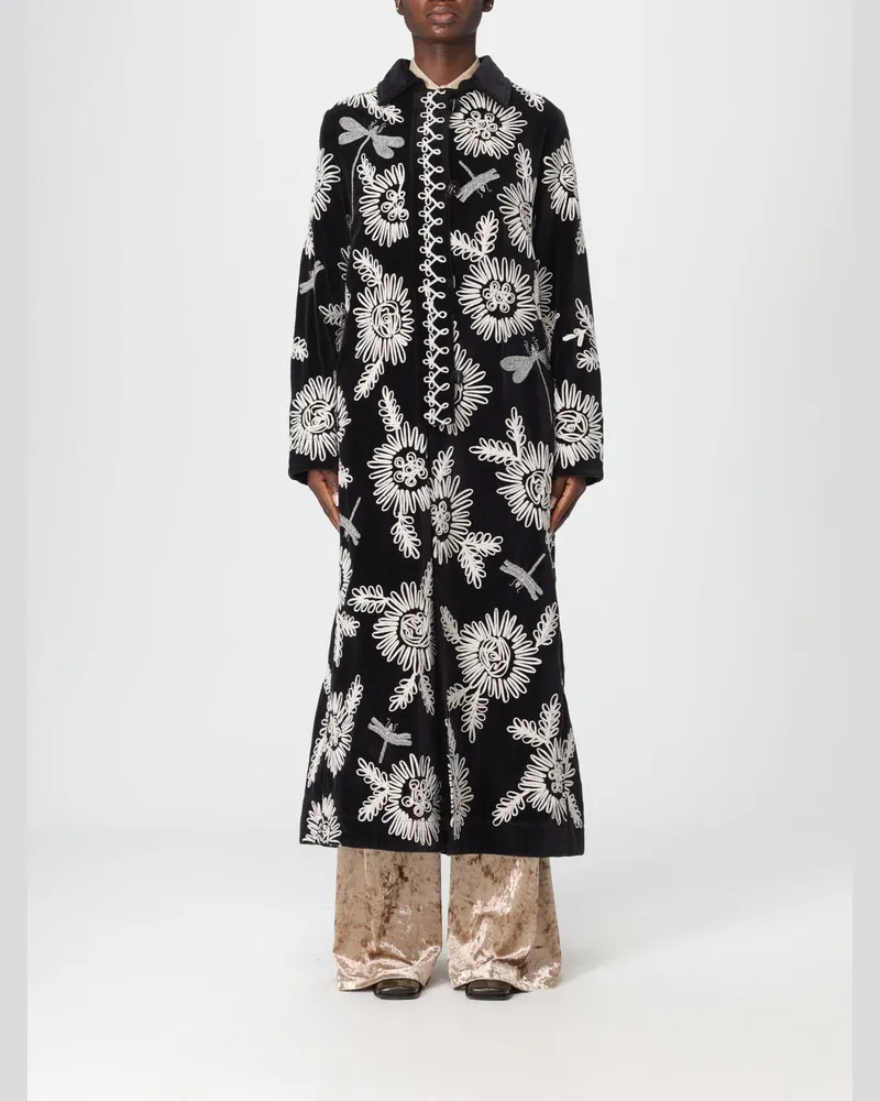 forte_forte Mantel damen Schwarz