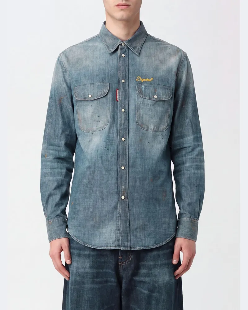 Dsquared2 Hemd herren Navy