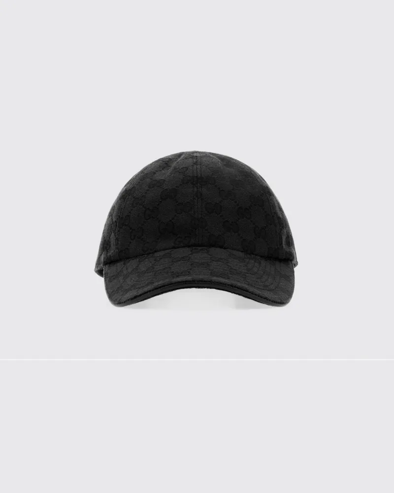 Gucci Baseballkappe aus GG-Monogramm-Baumwoll-Jacquard Schwarz
