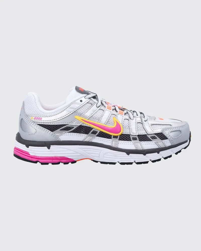 Nike P-6000 Mesh- und Gummi-Sneakers Weiss