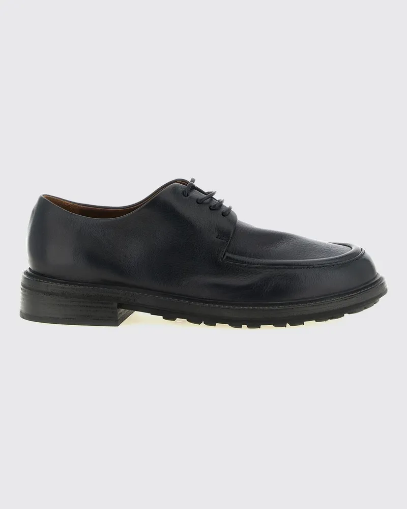 Marsèll Gruboot Derby-Schuhe aus genarbtem Leder mit gekerbter Sohle Schwarz