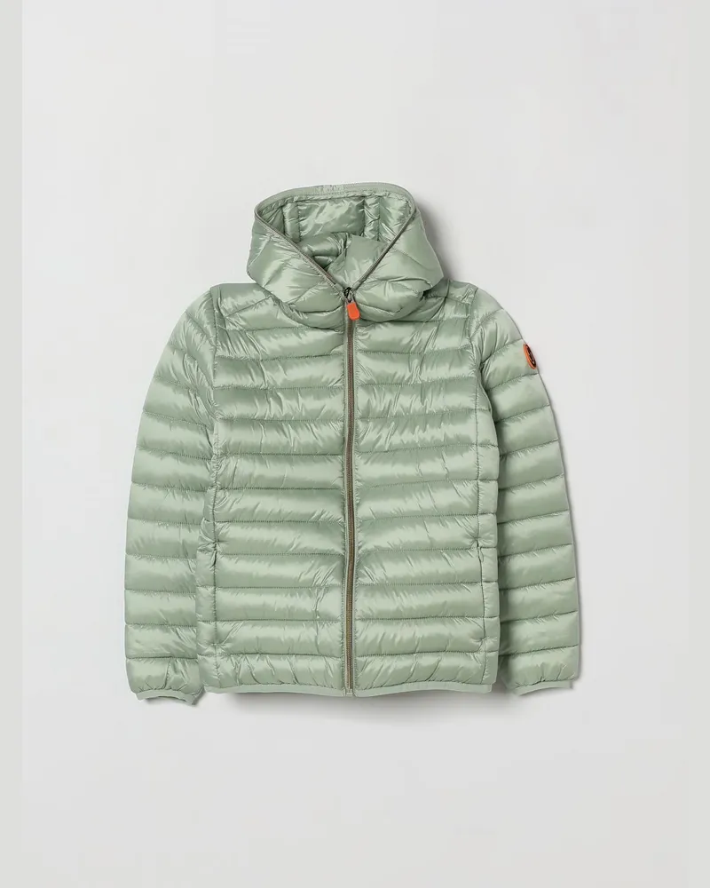 Save The Duck Iris Gesteppte Nylon-Daunenjacke mit Kapuze für Jungen Dust