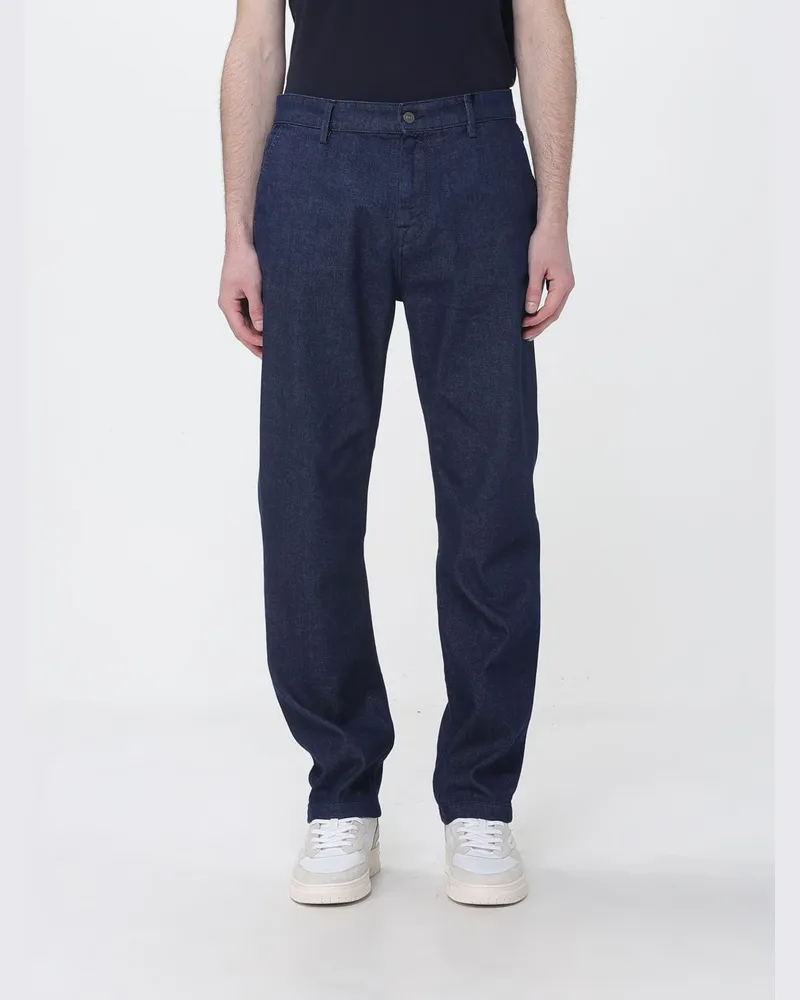 Brooksfield Baumwoll-Chino-Hose Blau