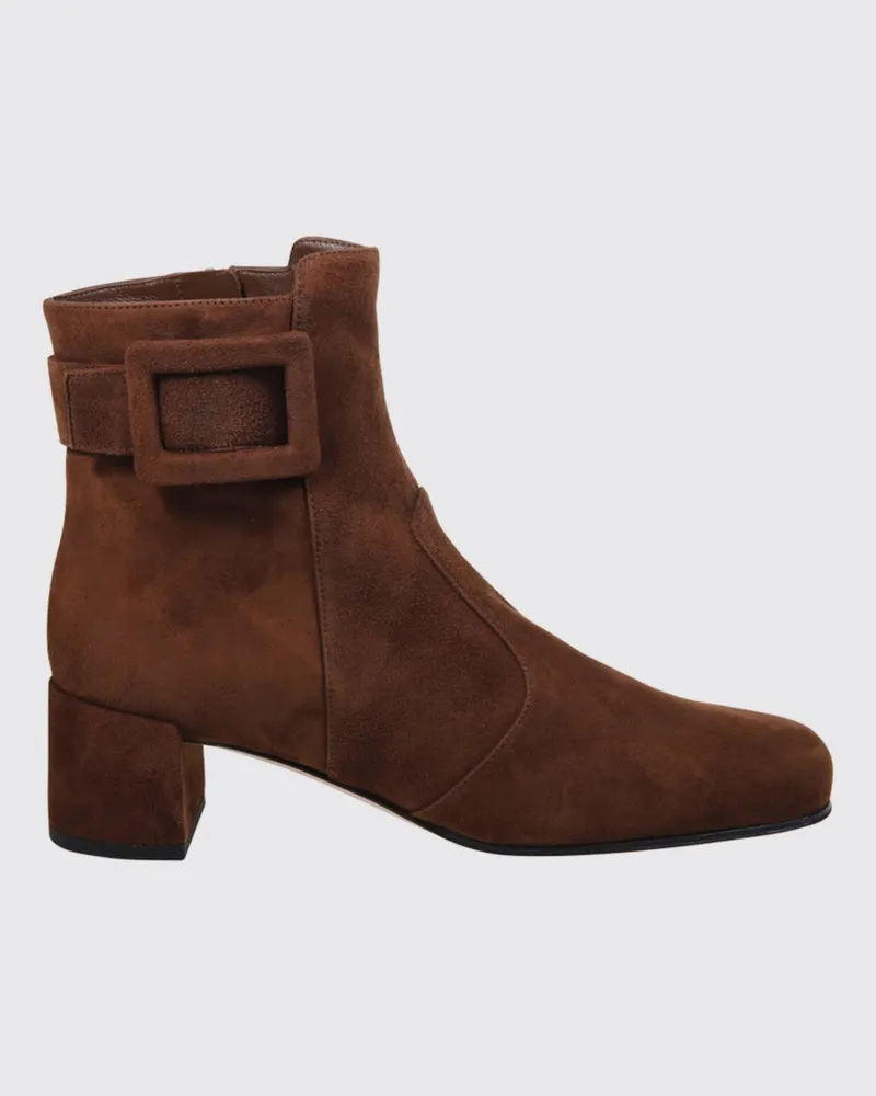 Roger Vivier Schuhe damen Wallnuss