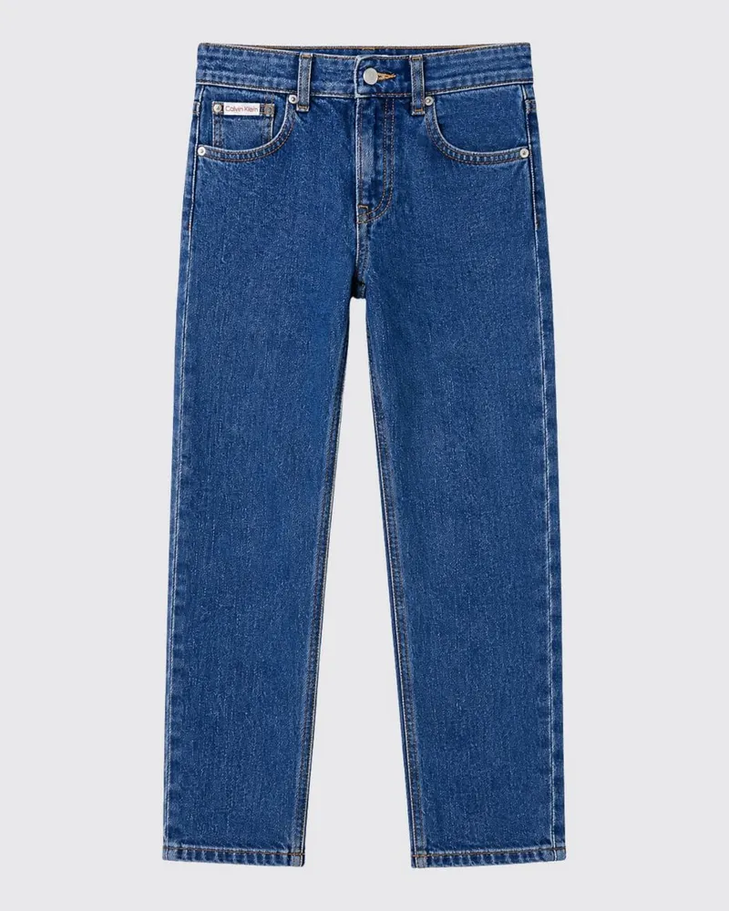 Calvin Klein Slim-Fit-Jeans für Jungen aus Baumwoll-Denim mit mittlerer Leibhöhe Denim