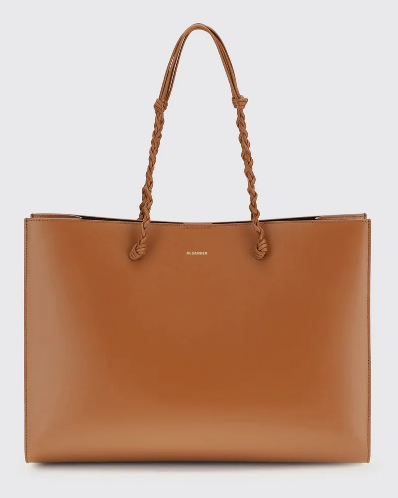 Jil Sander Schultertasche damen Camel