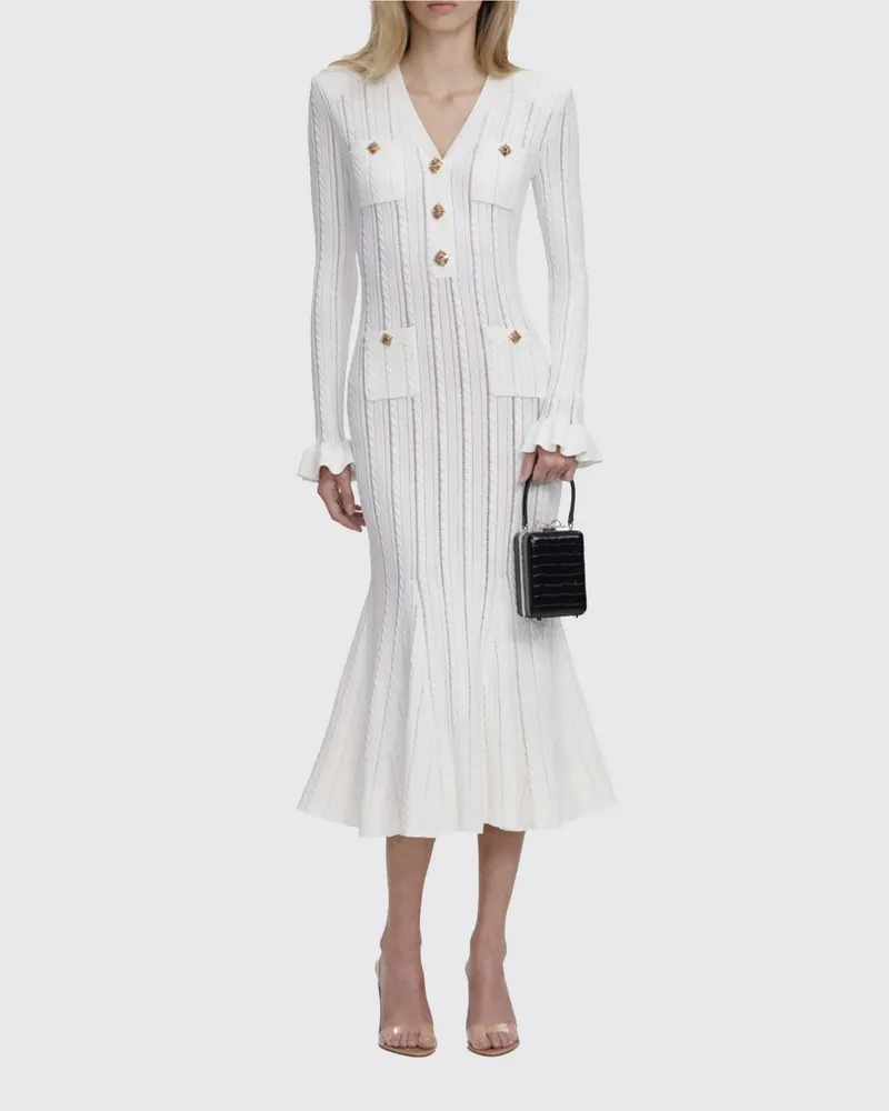 Self-Portrait Kleid damen Weiß