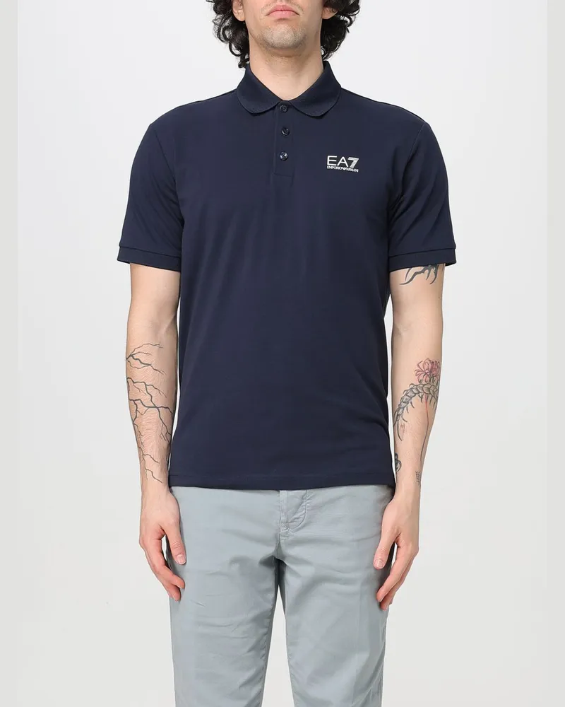 EA7 Polo herren Blau