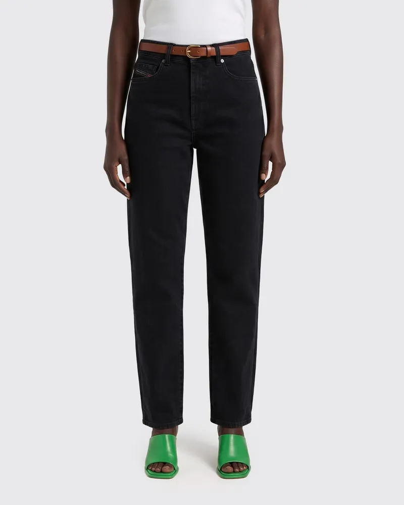 Diesel D-Sent Slim Fit Stretch-Denim-Jeans Schwarz