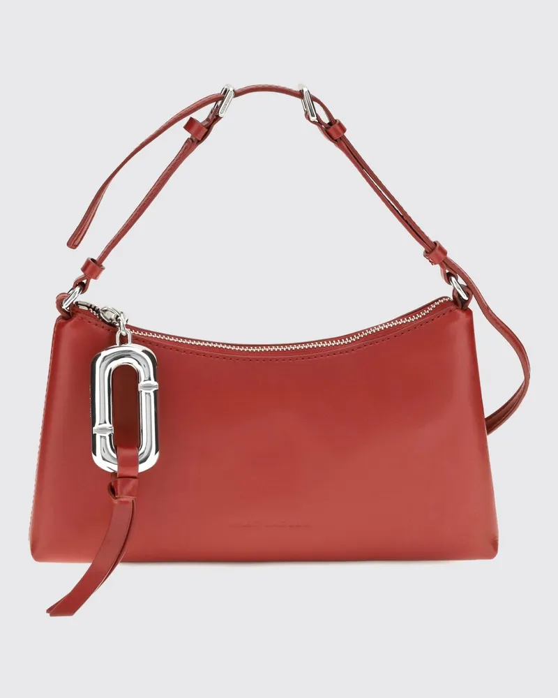 Marc Jacobs Ausgestellte Scene Schultertasche aus Glattleder Rot