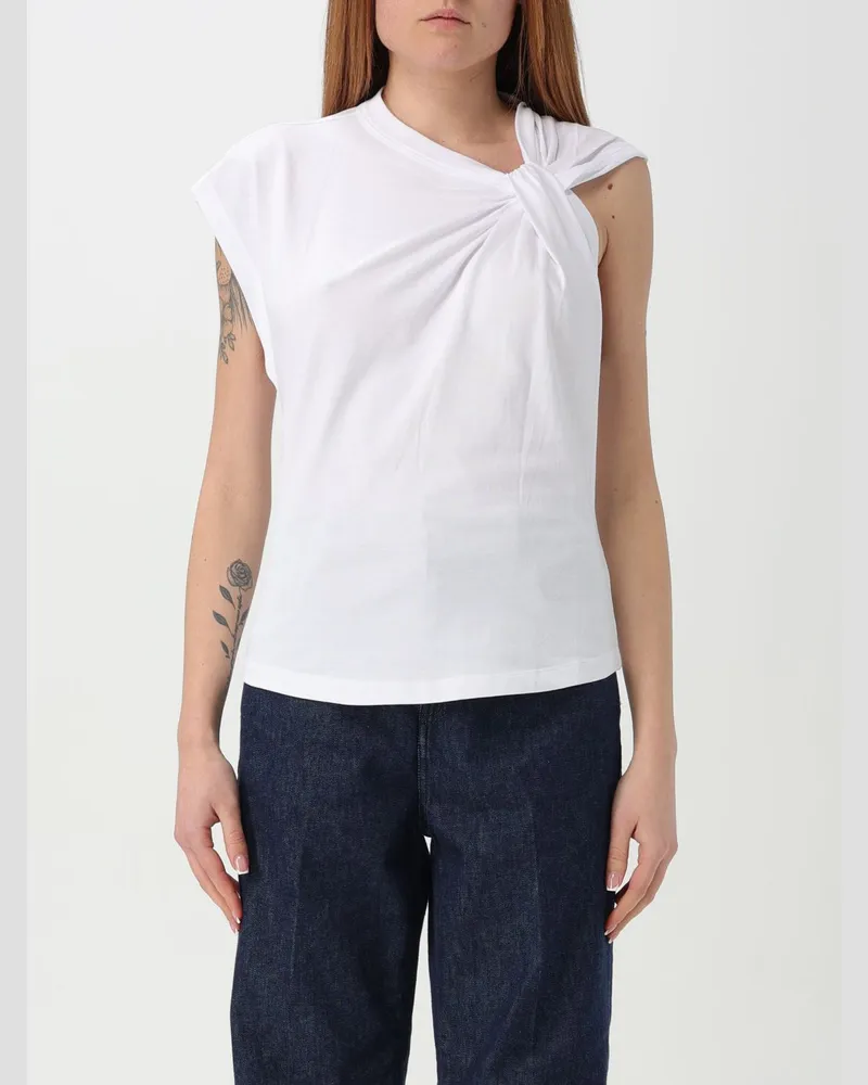 Isabel Marant Nayda T-Shirt aus Bio-Baumwolle Weiß